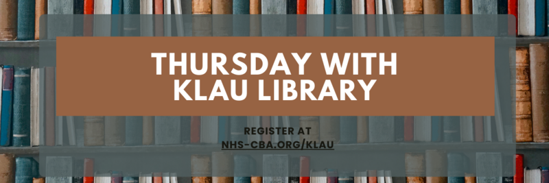 Banner Image for Thursday with Klau Library- History of Jewish Printing